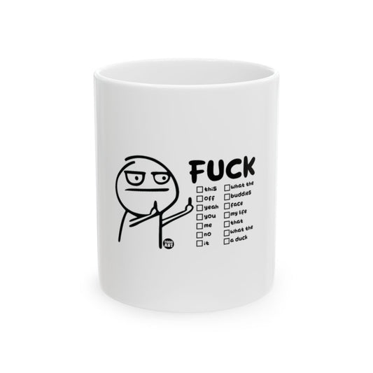 Funny Humor Checklist Design Coffee Mug