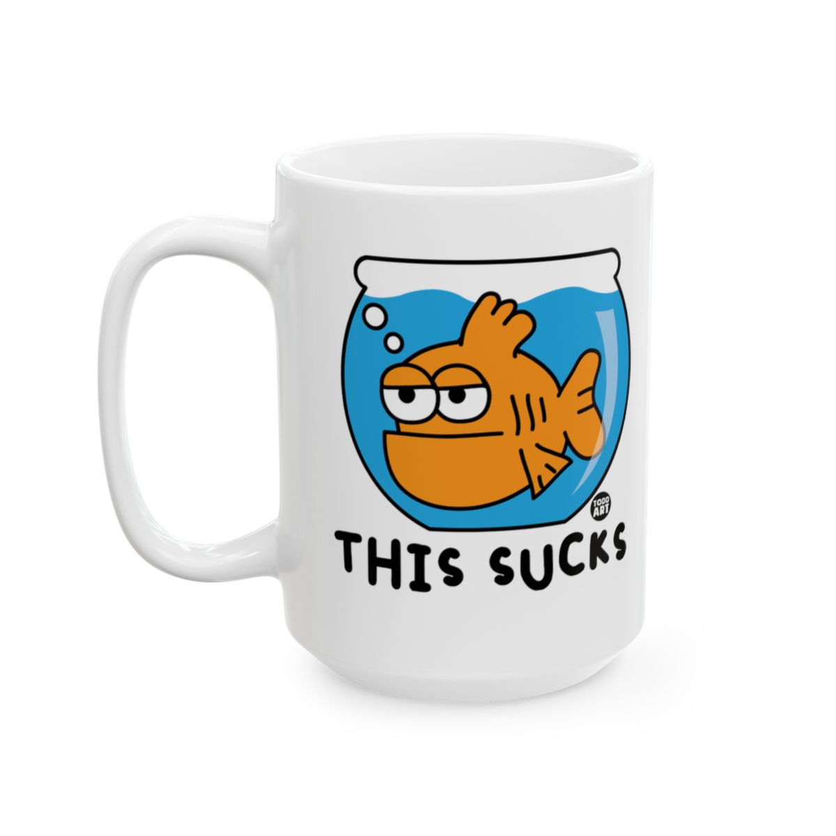 Funny Fish Cartoon This Sucks Mug for Everyday Use