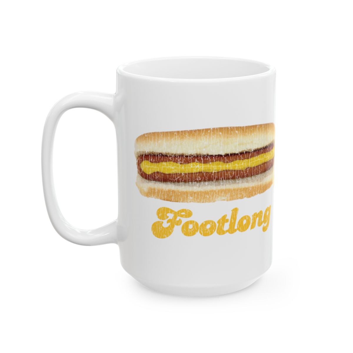 Fun Footlong Hotdog Design Coffee Mug for Food Lovers