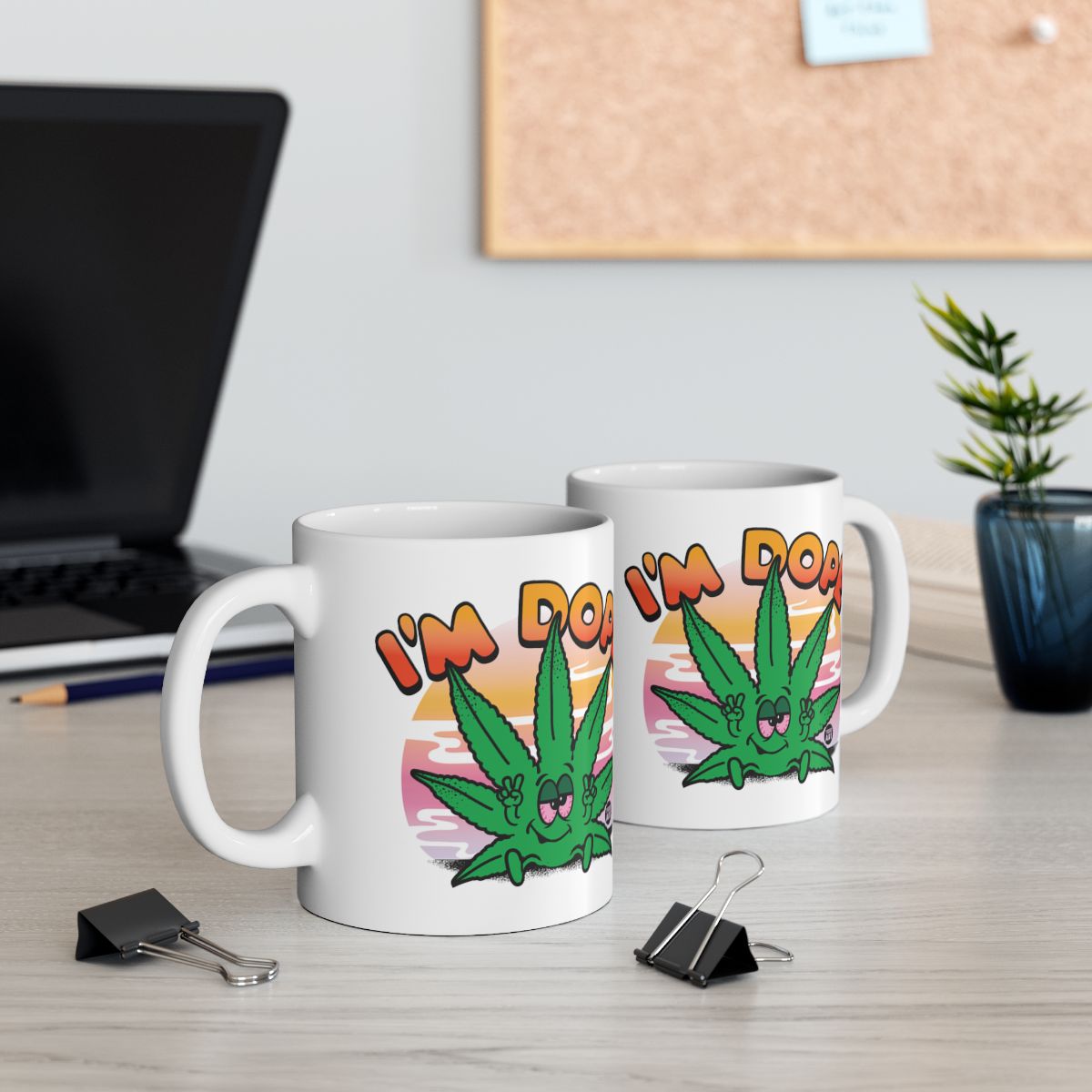 I'm Dope Graphic Morning Coffee Mug Set Gift Item