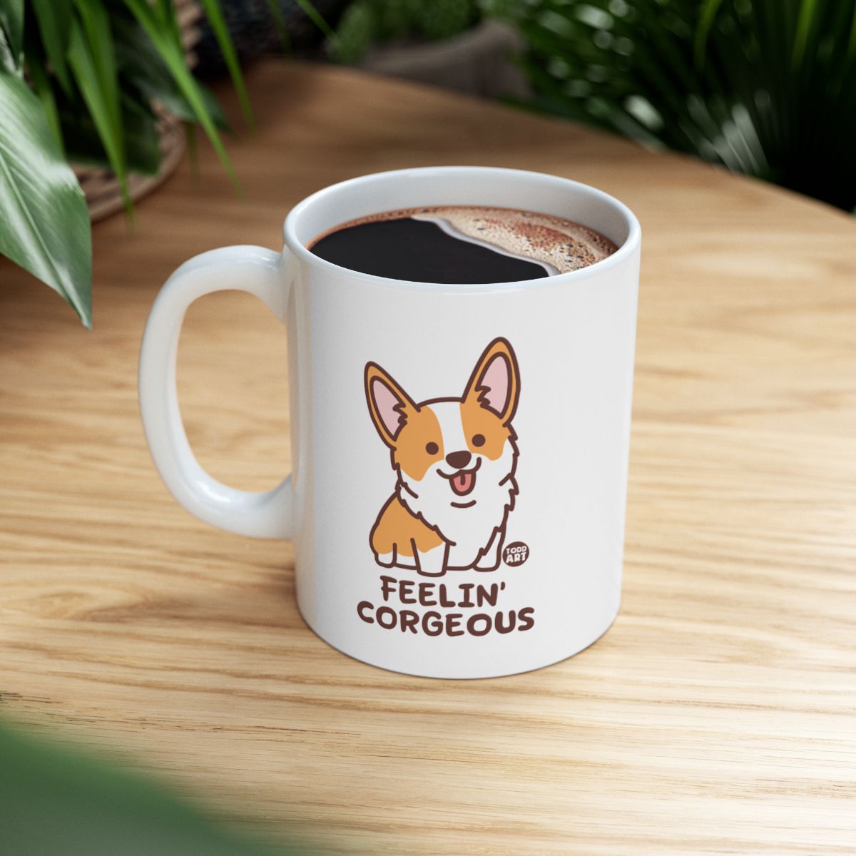 Feelin' Corgeous Adorable Corgi Coffee Mug Product