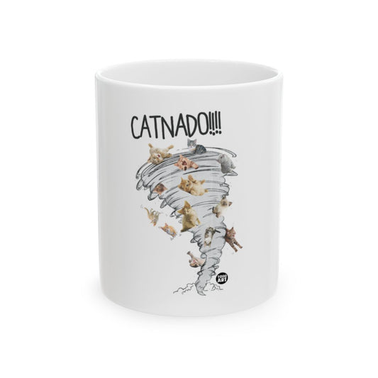 Funny Catnado Cats and Tornado Design Mug for Cat Lovers