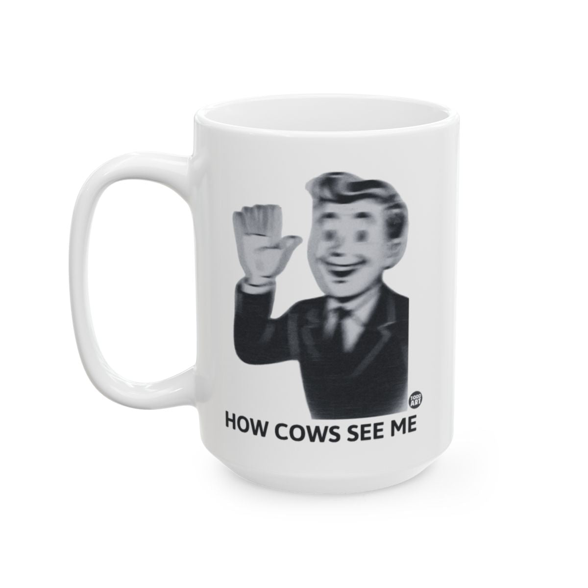 How Cows See Me Funny Waving Man Mug
