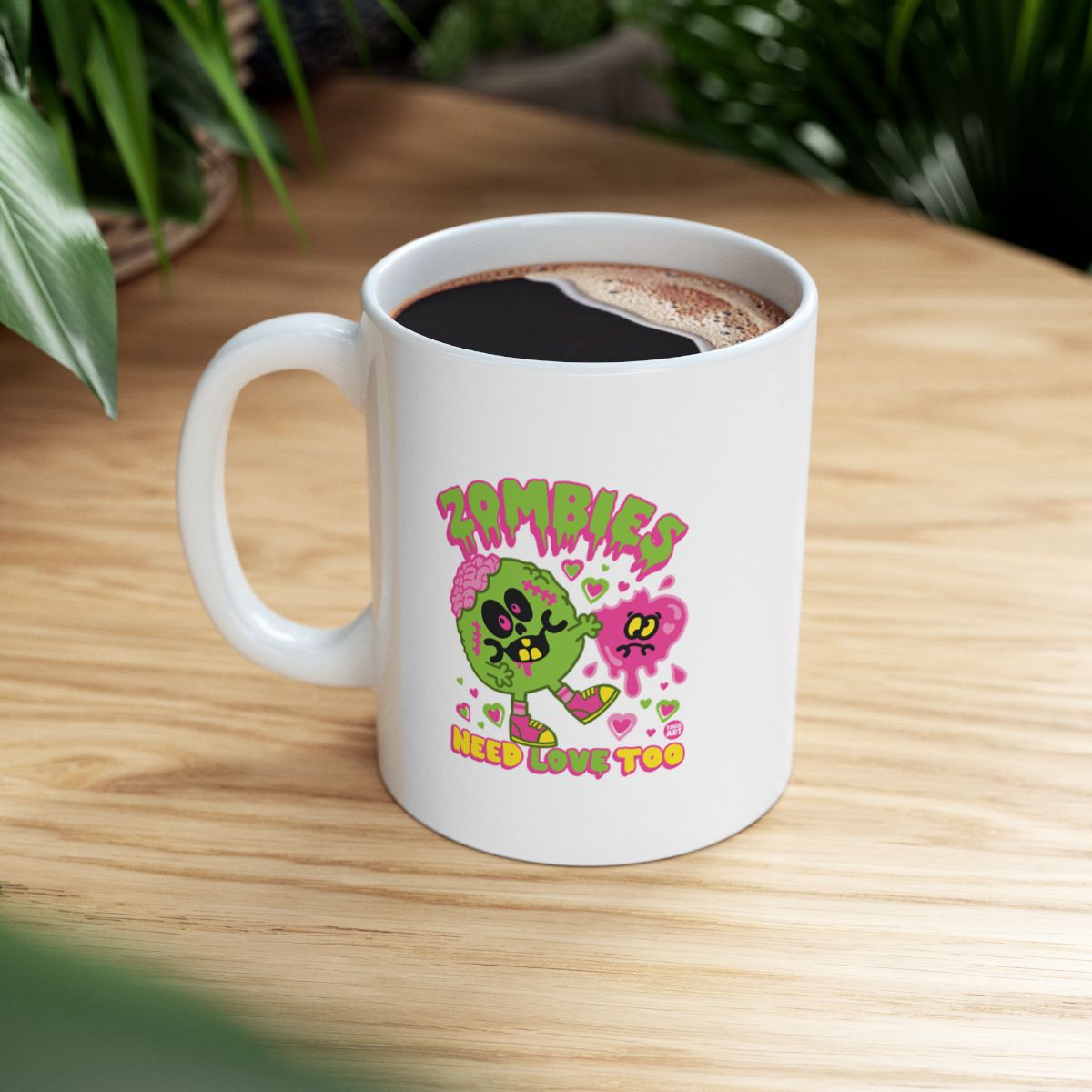 Zombies Need Love Too Cute Coffee Mug Product