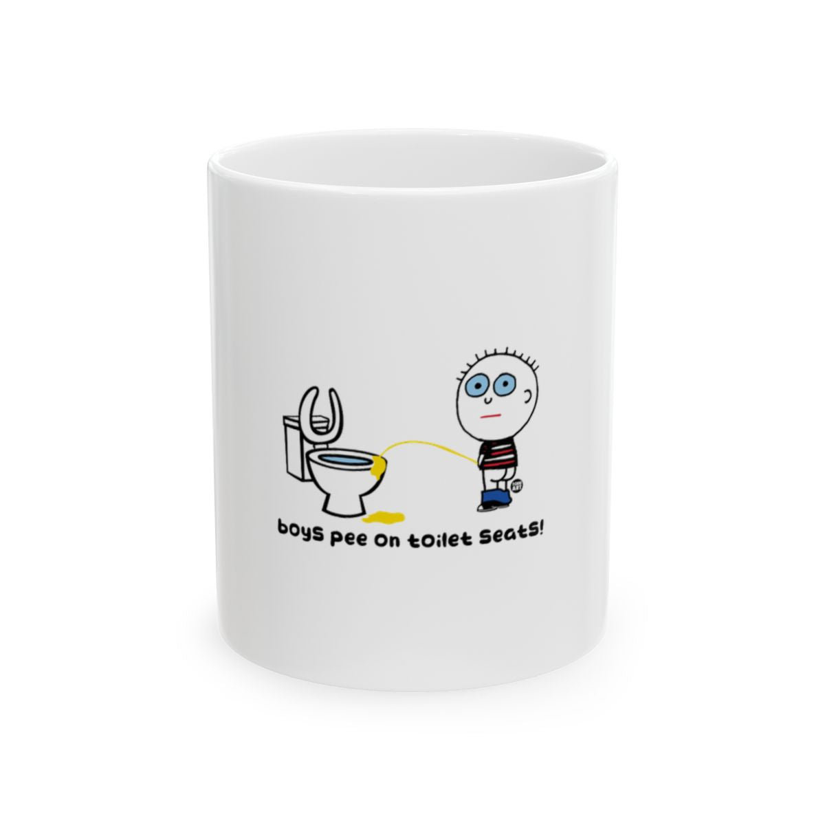 Funny Boys Pee On Toilet Seats Mug
