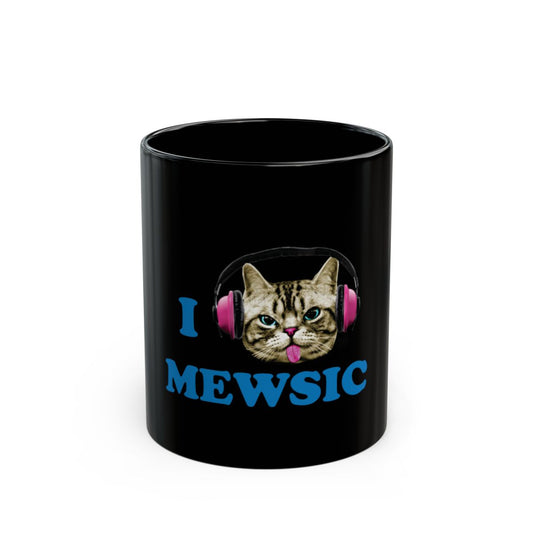 I Mewsic Mug for Cat Lovers and Music Enthusiasts
