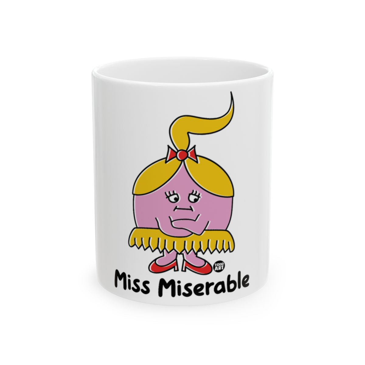 Miss Miserable Cute Illustrated Design Mug