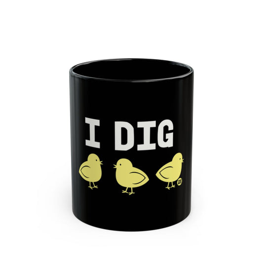 I Dig with Three Cute Chicks Fun and Whimsical Product