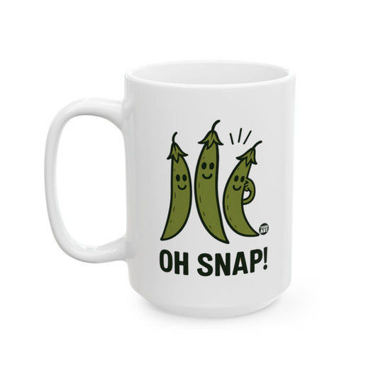 Oh Snap Funny Peas Design Coffee Mug
