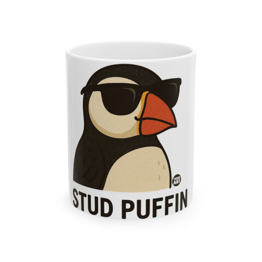 Funny Stud Puffin Mug for Bird Lovers