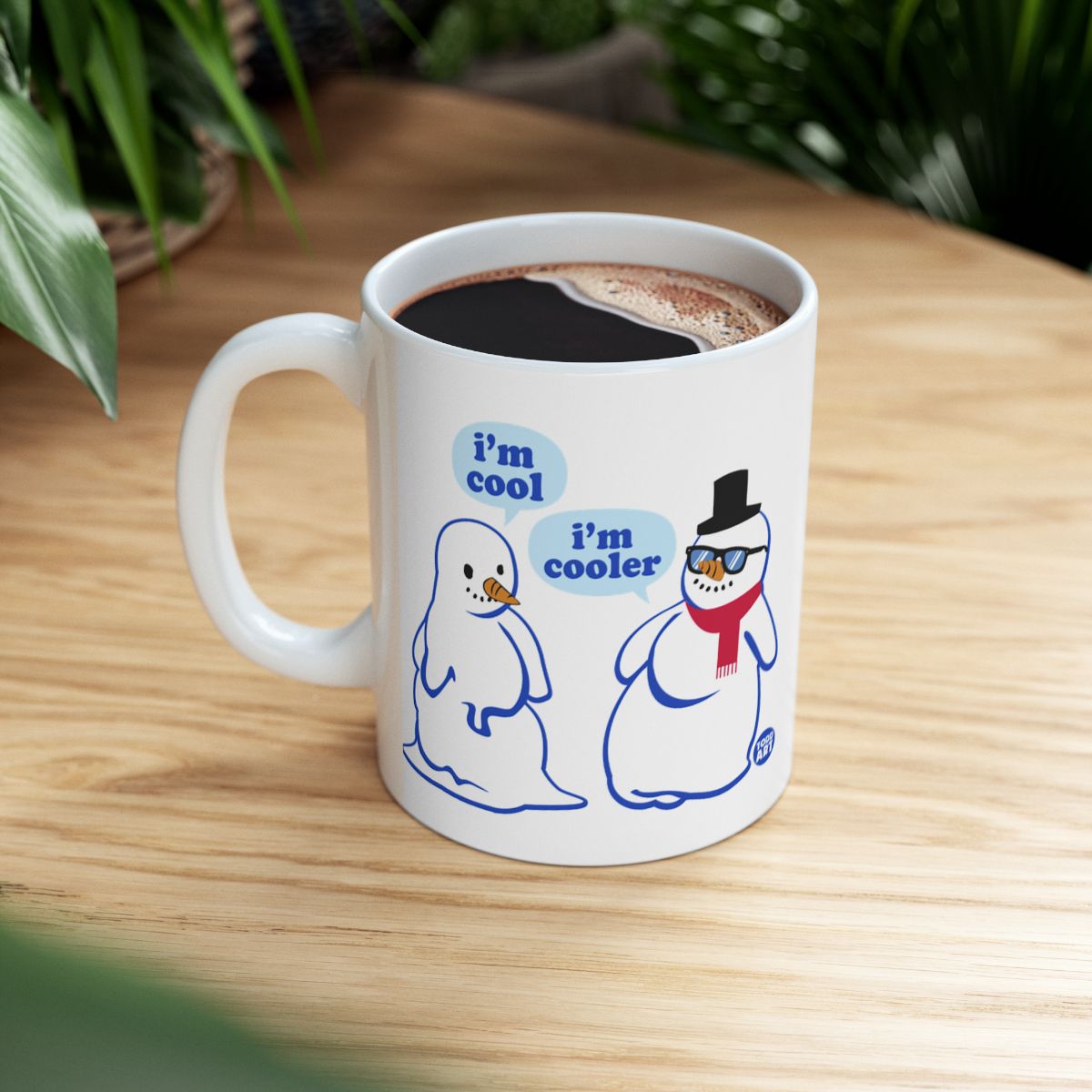I'm Cool I'm Cooler Snowman Mug for Coffee or Tea