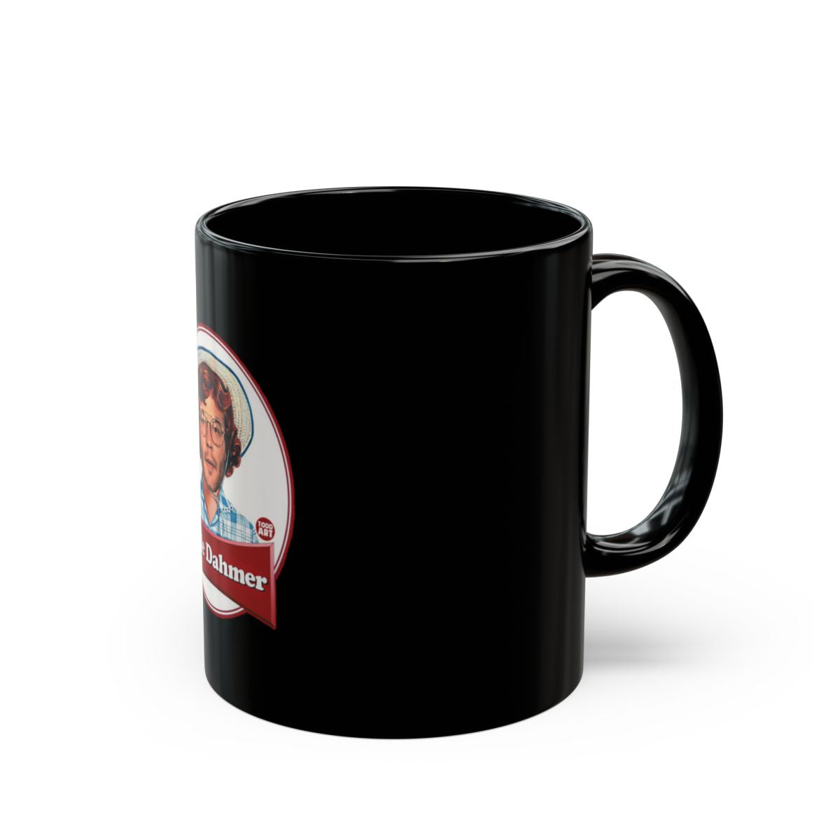 Vintage Black Mug with Retro Design