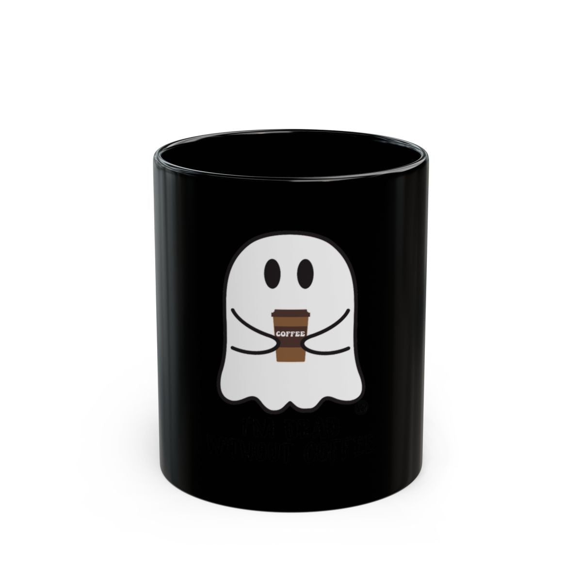 Funny Ghost Mug With Coffee Design For Coffee Lovers
