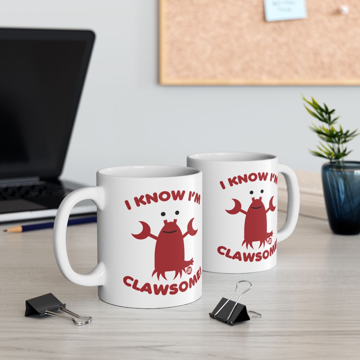 I Know I'm Clawsome Crab Themed Gift Mug for Coffee Lovers