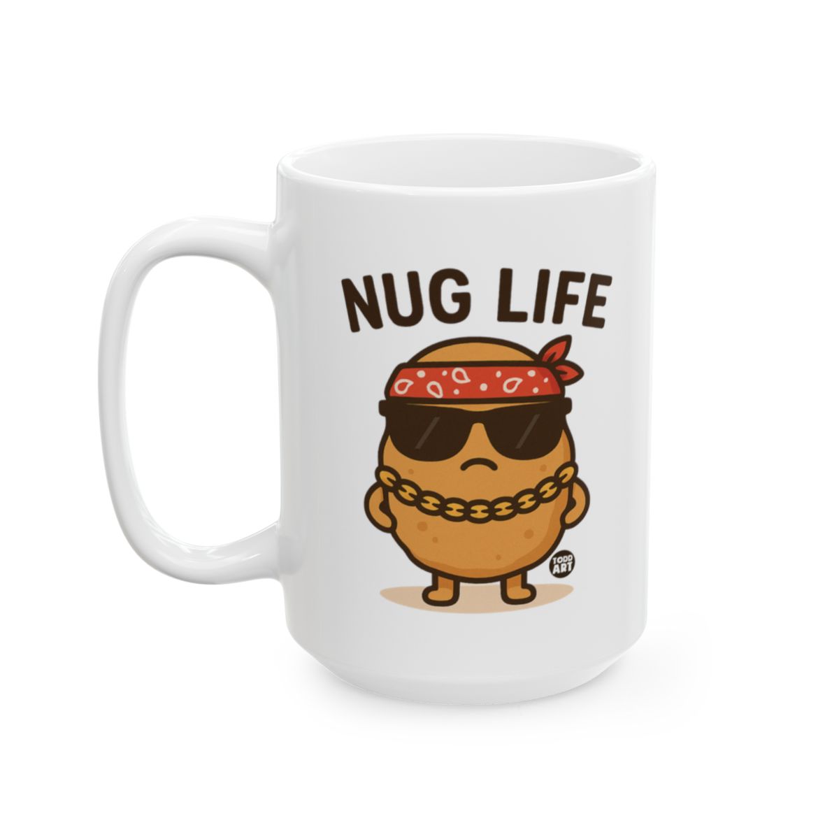 Funny Nug Life Potato Character Coffee Mug
