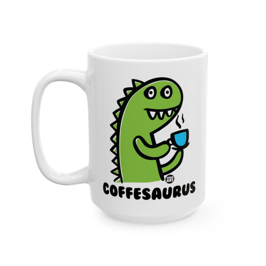 Dinosaur Coffeesaurus Cartoon Mug for Fun Mornings