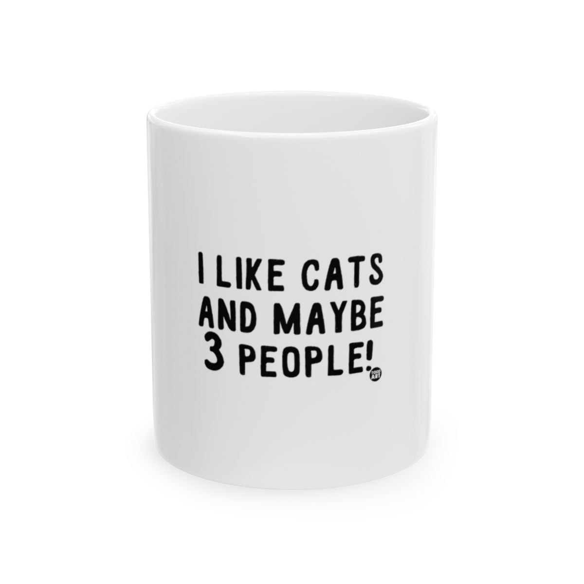 I Like Cats And Maybe 3 People Funny Cute Mug