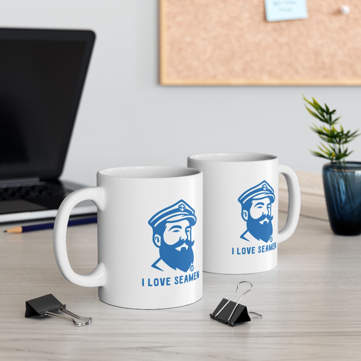 I Love Seamen Nautical Themed Coffee Mug
