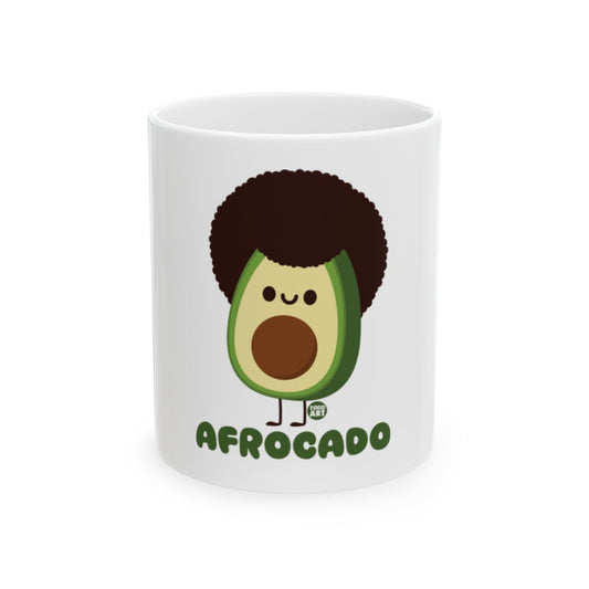Fun Afrocado Avocado Character Coffee Mug