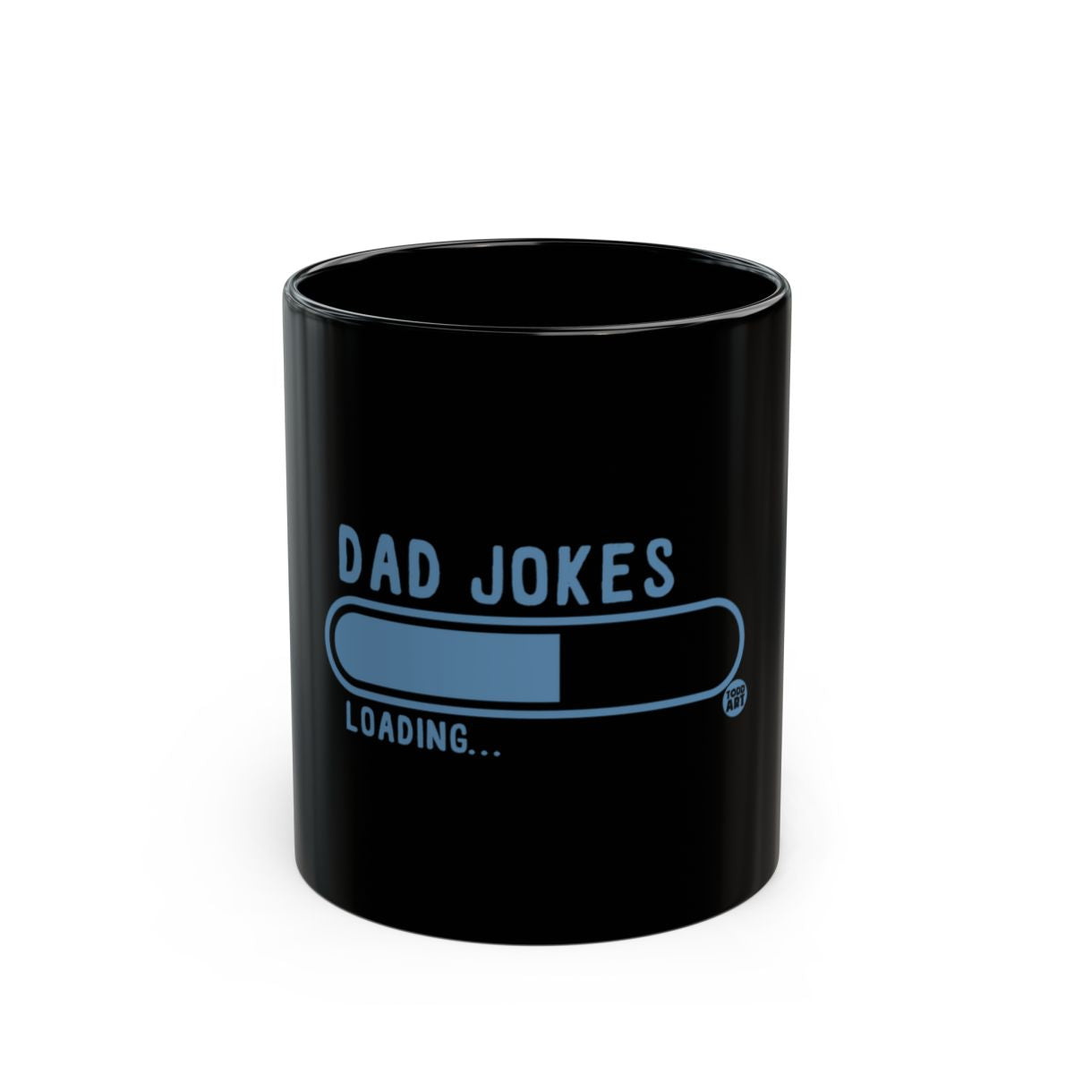 Dad Jokes Loading Hilarious Black Coffee Mug