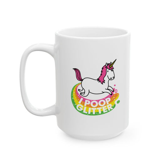 I Poop Glitter Unicorn Mug Trendy Funny Office Gift