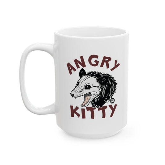 Angry Kitty Funny Animal Design Coffee Mug
