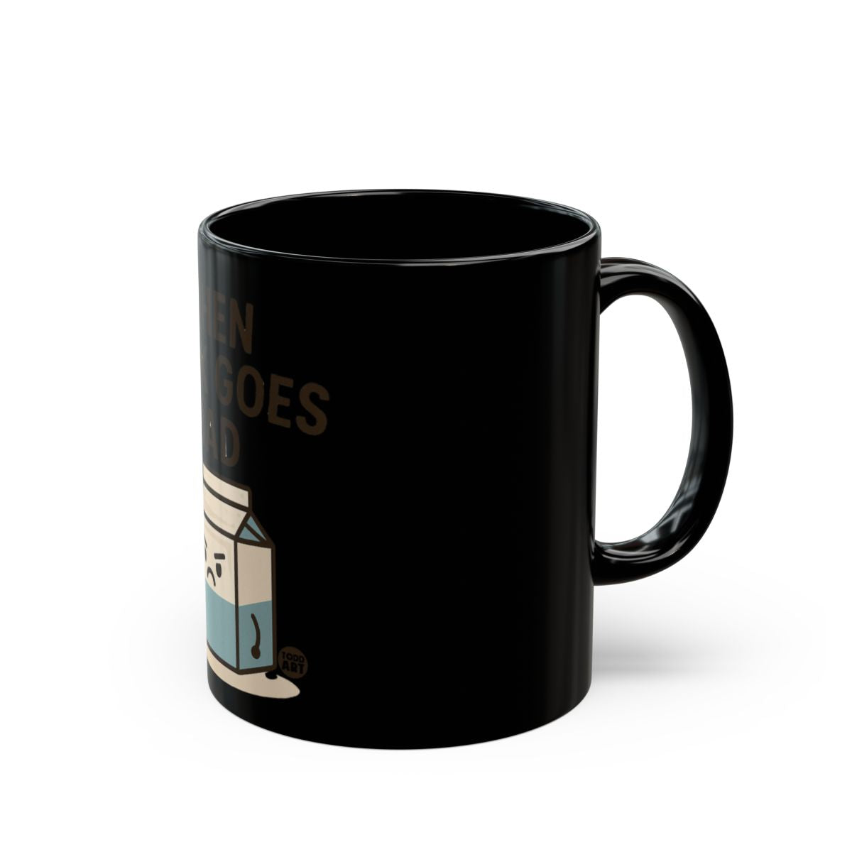 Funny Cartoon Milk Character Design Mug