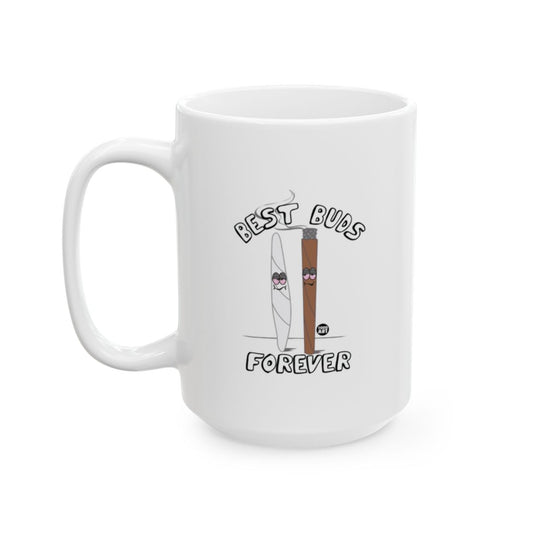 Best Buds Forever Smoking Themed Mug