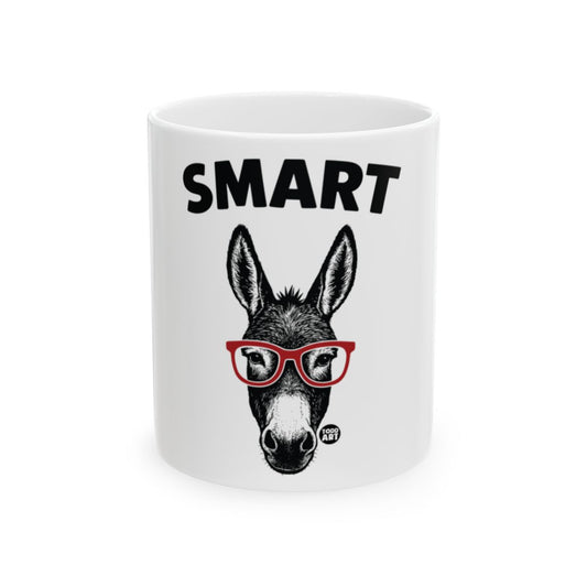Wise Donkey Wearing Glasses Artwork Mug