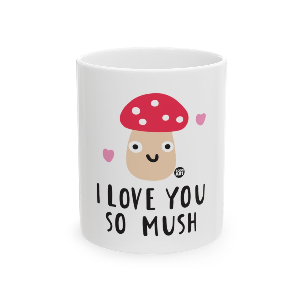 I Love You So Mush Kawaii Mushroom Design Mug