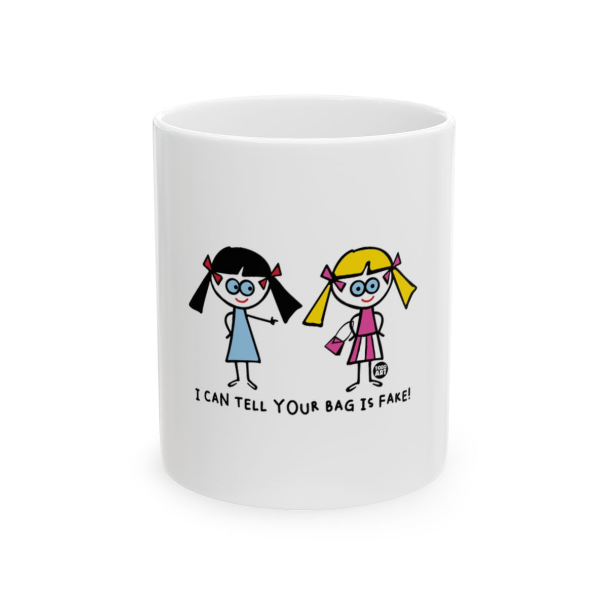 I Can Tell Your Bag Is Fake Illustrated Mug