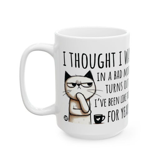 I Thought I Was In A Bad Mood Funny Cat Mug Product