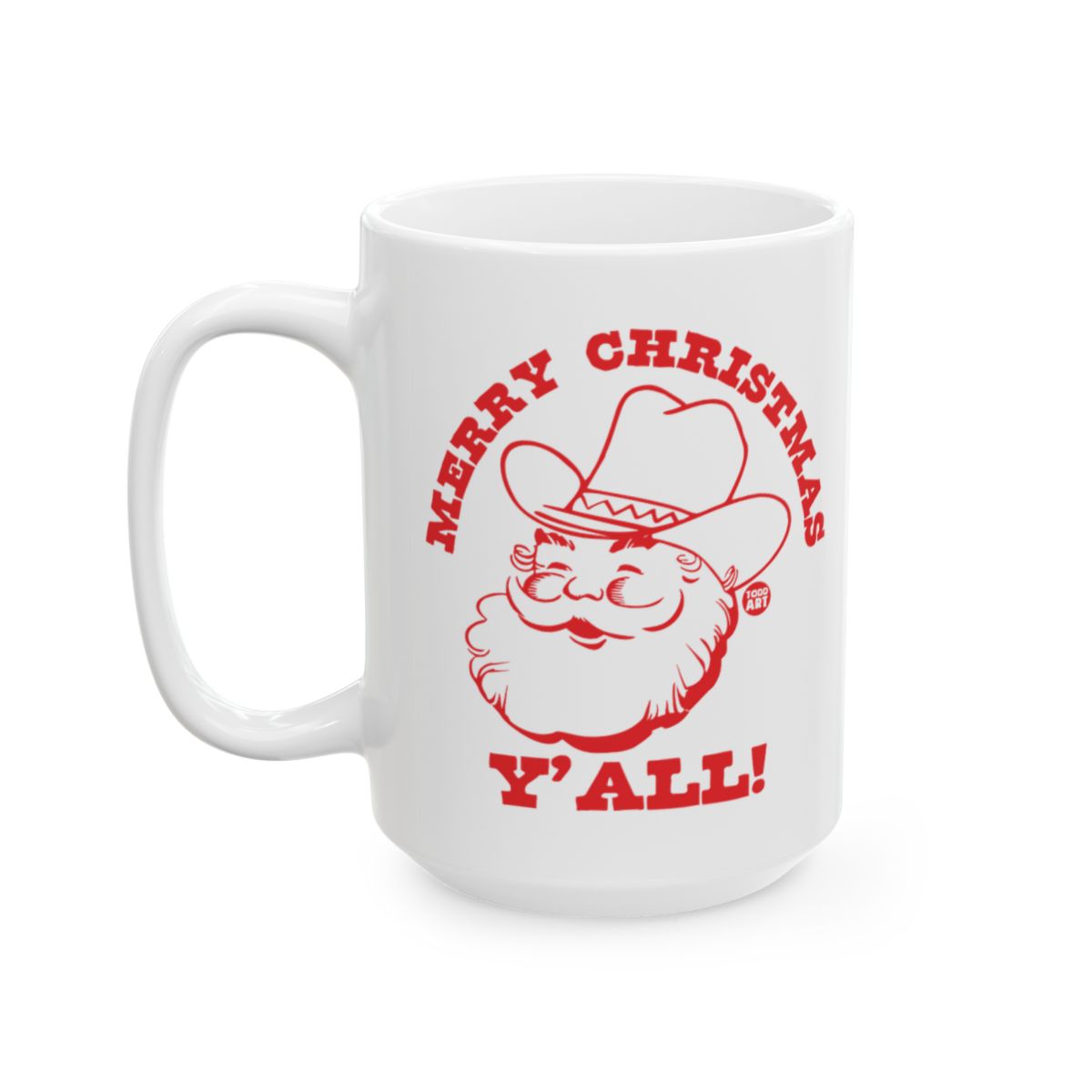Merry Christmas Y'all Santa Mug for Holiday Cheer
