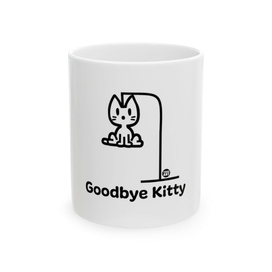 Goodbye Kitty Cat Illustration Mug