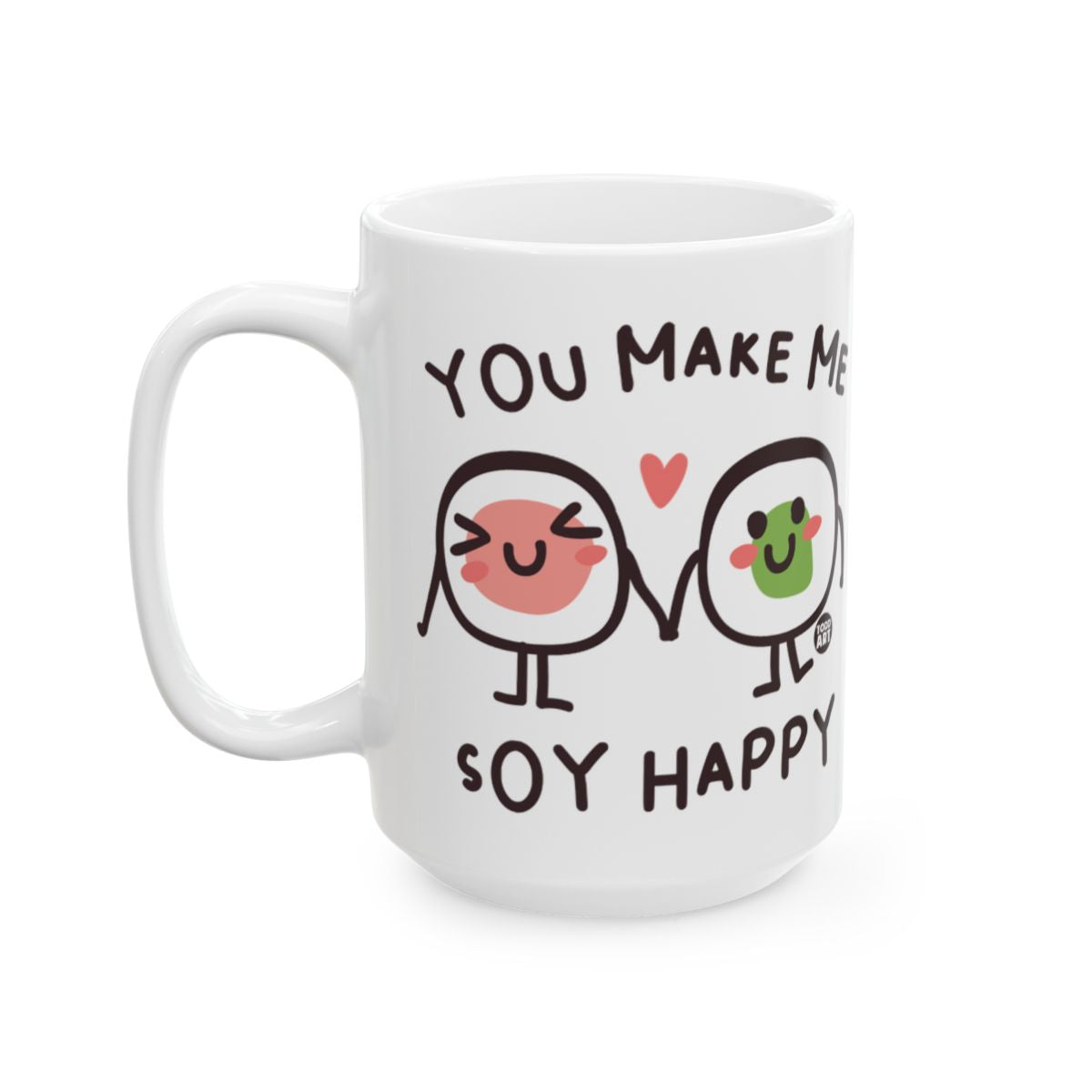 You Make Me Soy Happy Cute Sushis Holding Hands Mug