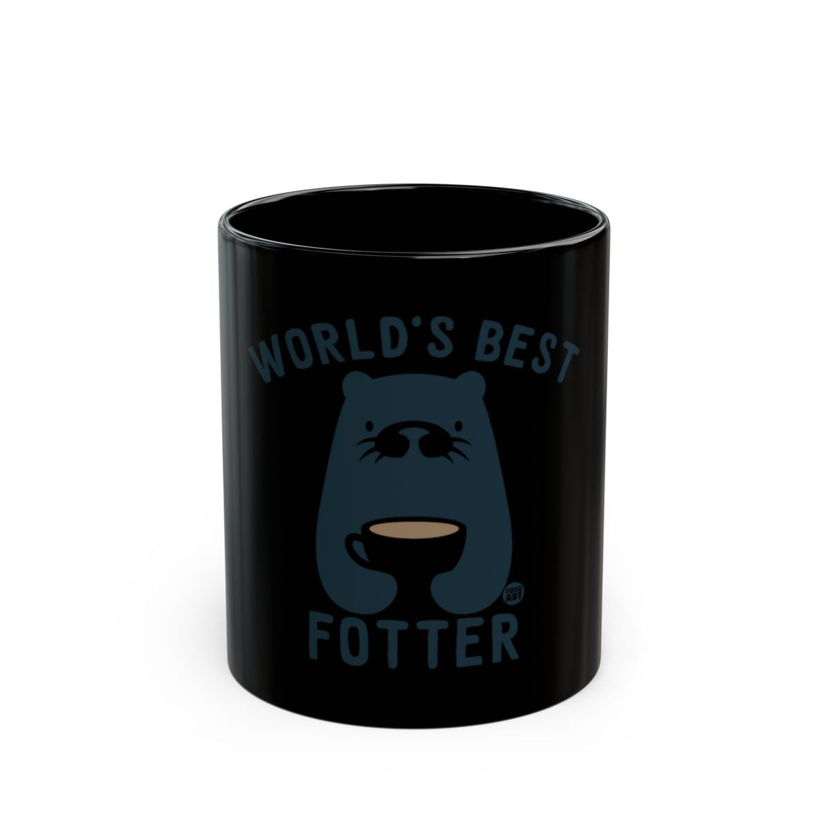 World's Best Foter Black Otter Coffee Mug