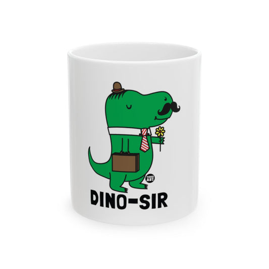 Dino-Sir Cartoon Character Design Mug