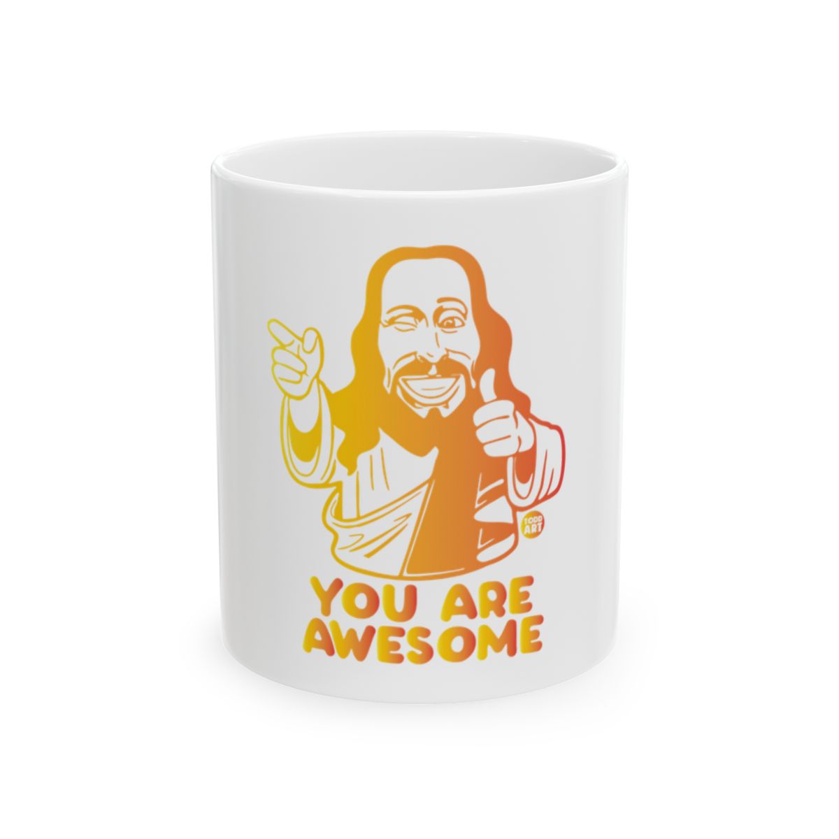You Are Awesome Illustrated White Mug