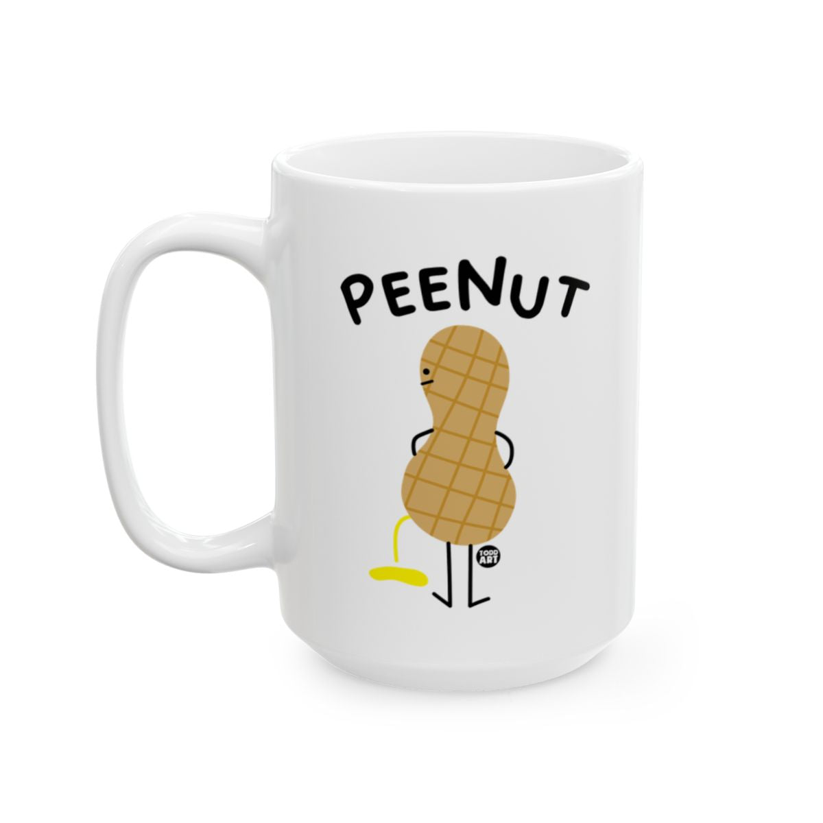 Funny PeeNut Artwork Large White Coffee Mug
