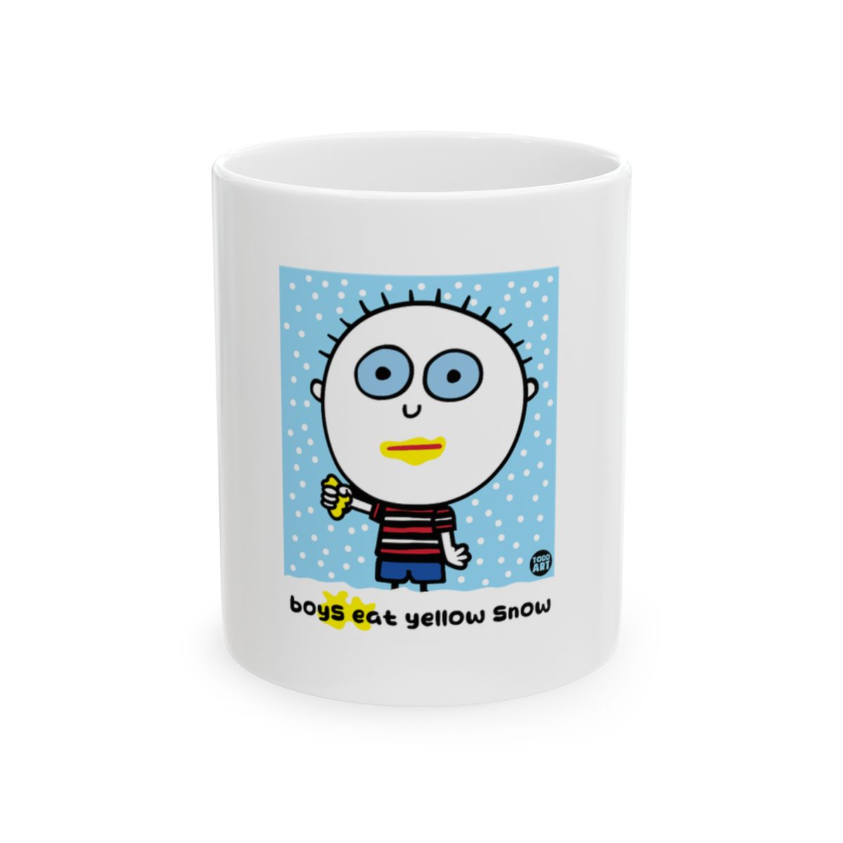 Boys Eat Yellow Snow Funny Mug Coffee Cup Gift