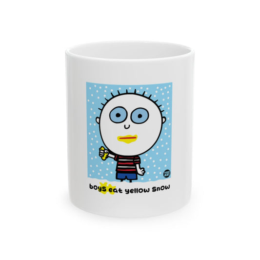 Boys Eat Yellow Snow Funny Mug Coffee Cup Gift