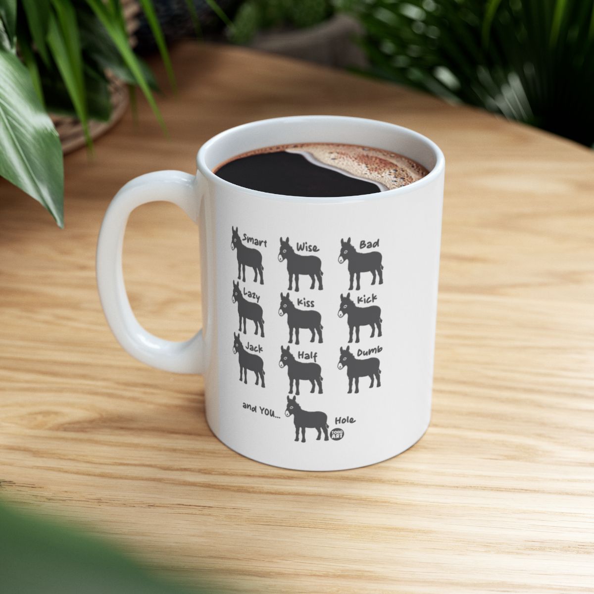 Funny Donkey Expressions Print Coffee Mug