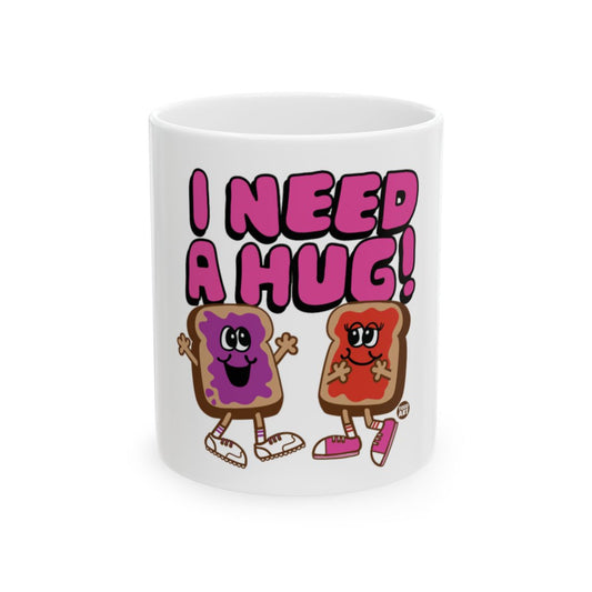 I NEED A HUG Cute Animated Characters Mug