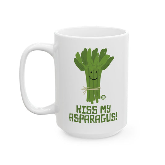 Funny Kiss My Asparagus Graphic Coffee Mug