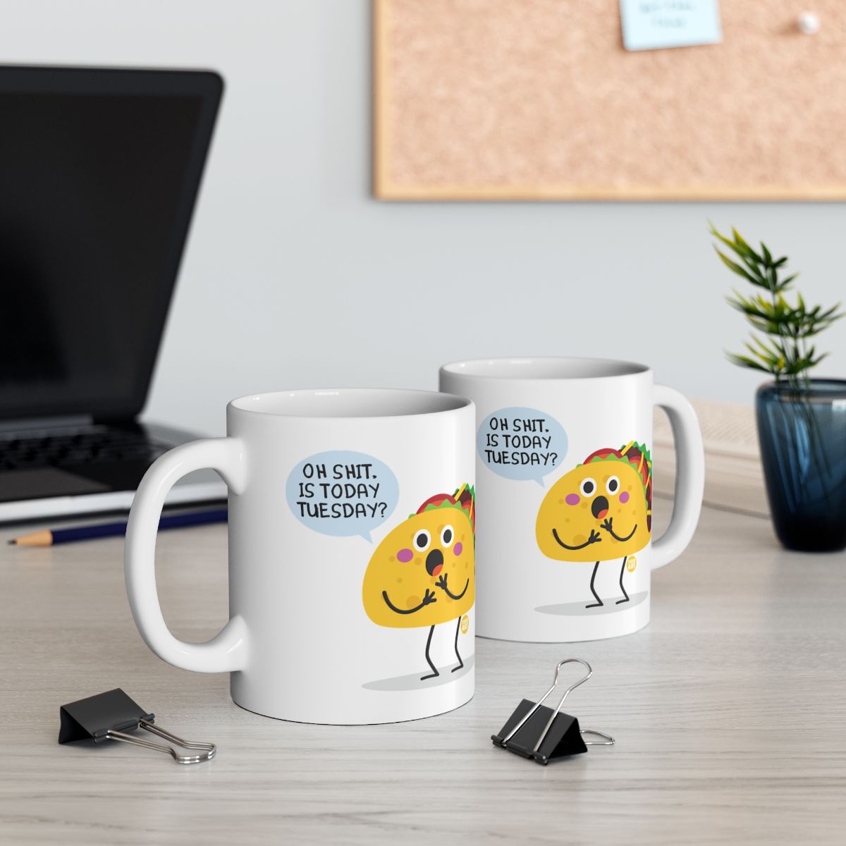Funny Taco Saying 'Oh Shit Is Today Tuesday?' Mug