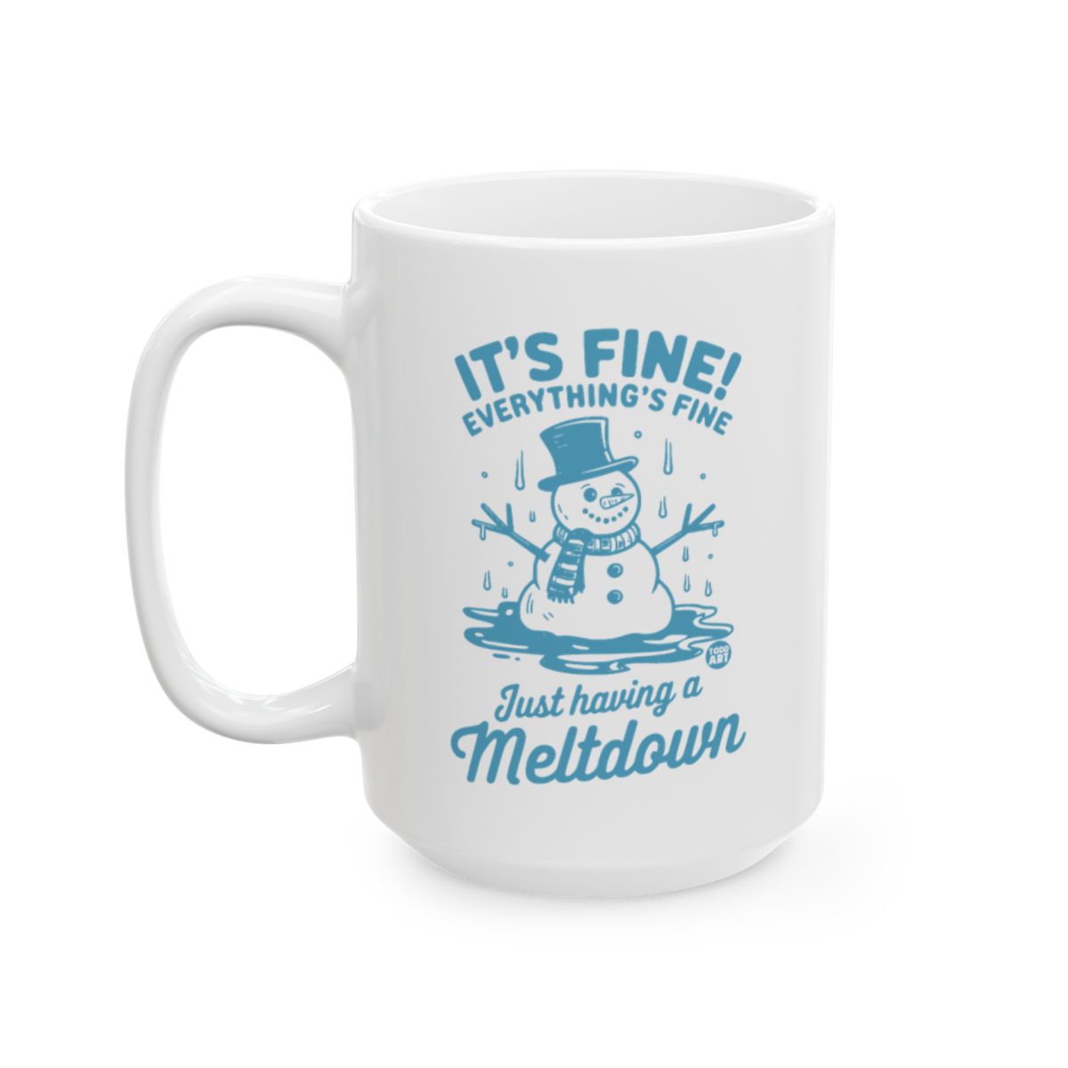 Snowman Just Having a Meltdown Mug with Handle