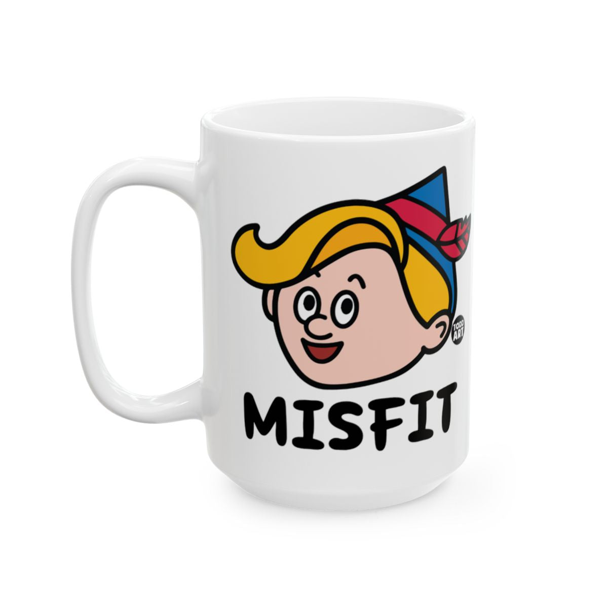 Vintage Style Cartoon Character Misfit Coffee Mug