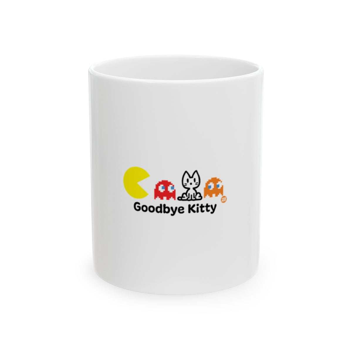 Goodbye Kitty Pacman Themed Funny Coffee Mug