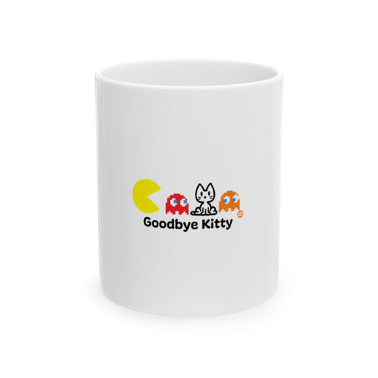Goodbye Kitty Pacman Themed Funny Coffee Mug