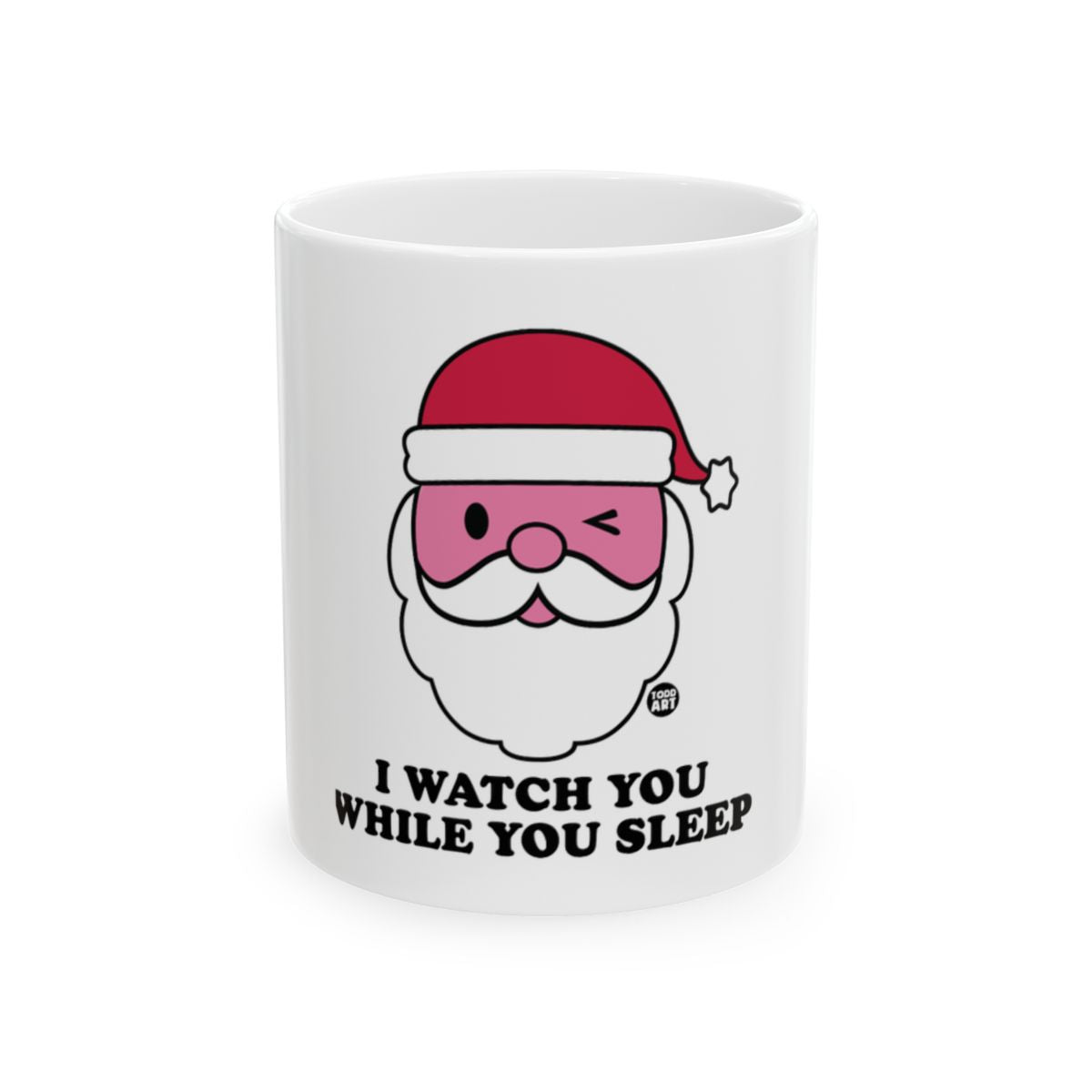 Funny Winking Santa I Watch You While You Sleep Mug